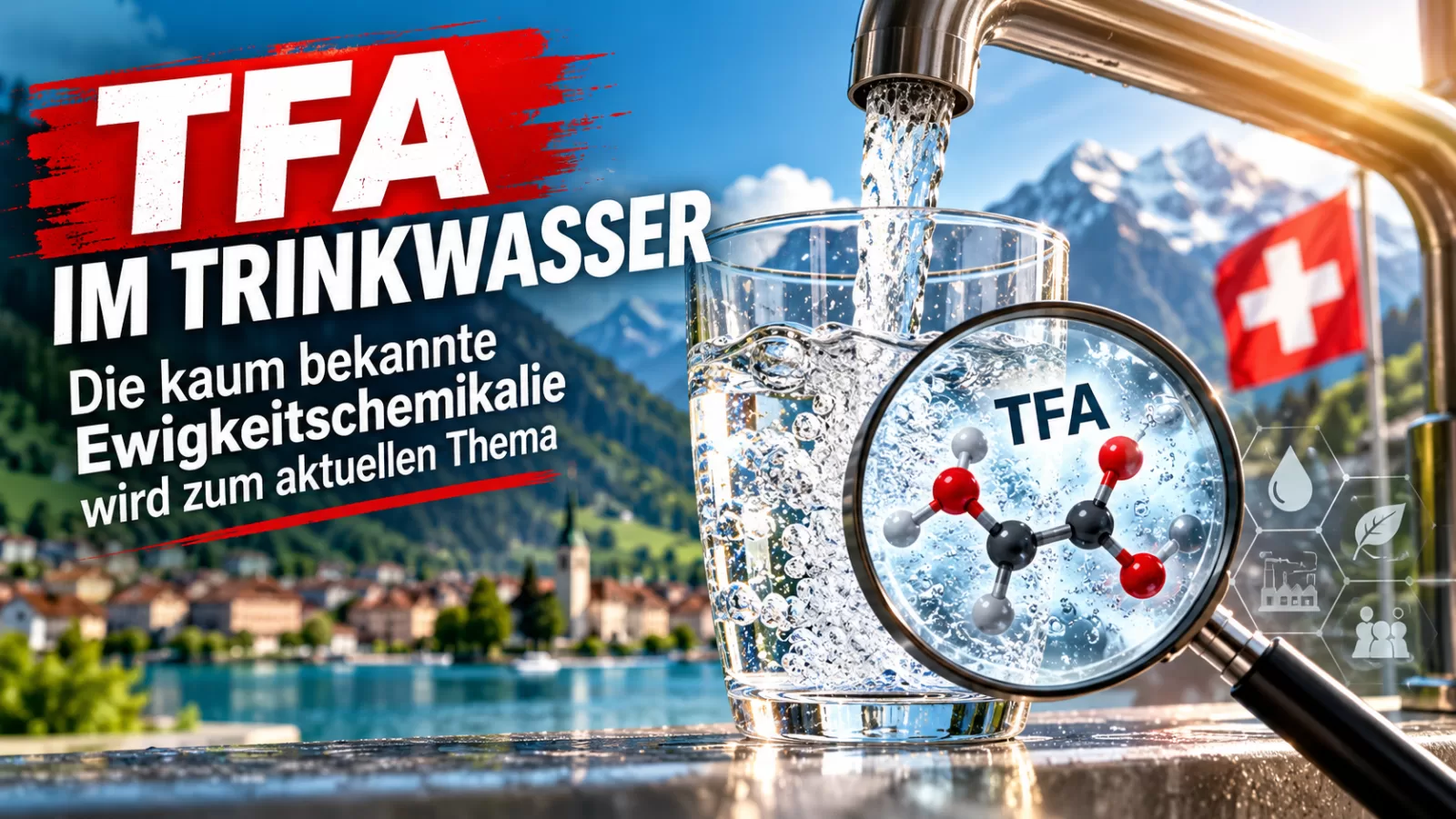 TFA nell’acqua potabile svizzera: la sostanza persistente al centro della nuova valutazione sanitaria dell’EFSA.