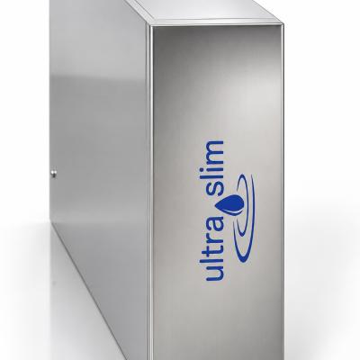 ULTRA-SLIM kompakte Umkehrosmoseanlage aus Edelstahl für stehende Montage