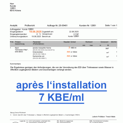 SAN-MAXI Mesures Bactériologiques Externes chez le Client